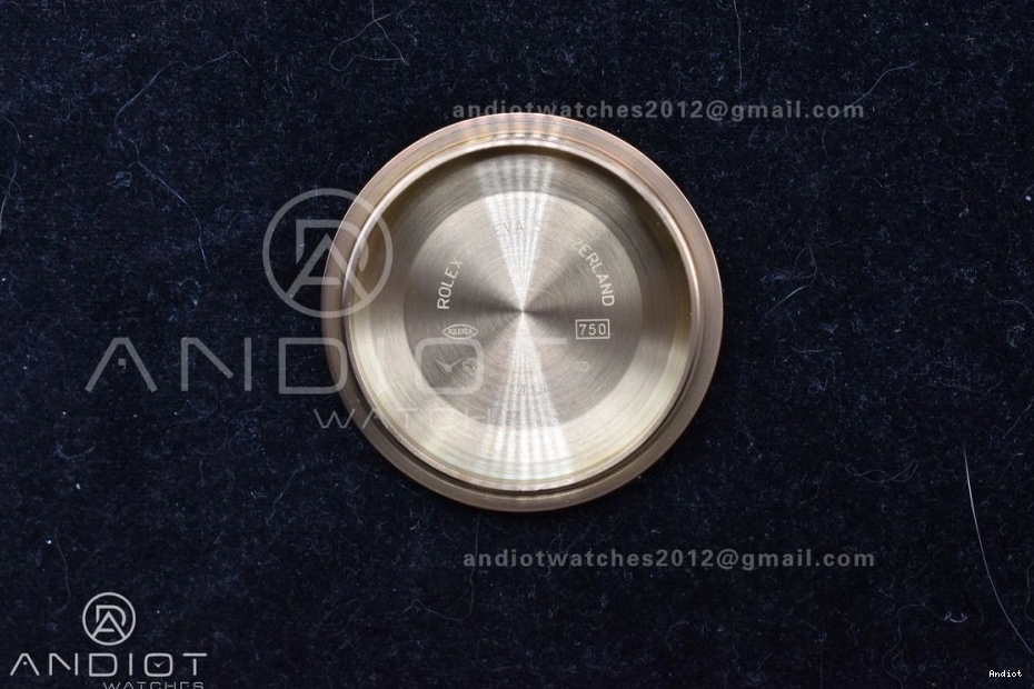 President RG On Crystal Markers GMF Dial Bracelet 40 DayDate 904L A3255 Steel Meteorite 0203